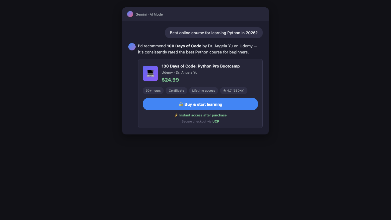 Digital product delivery flow in AI chat